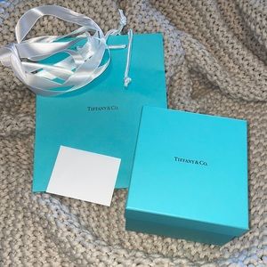NEW Tiffany & Co. Large box, unopened bag, blank unsealed card, ribbon